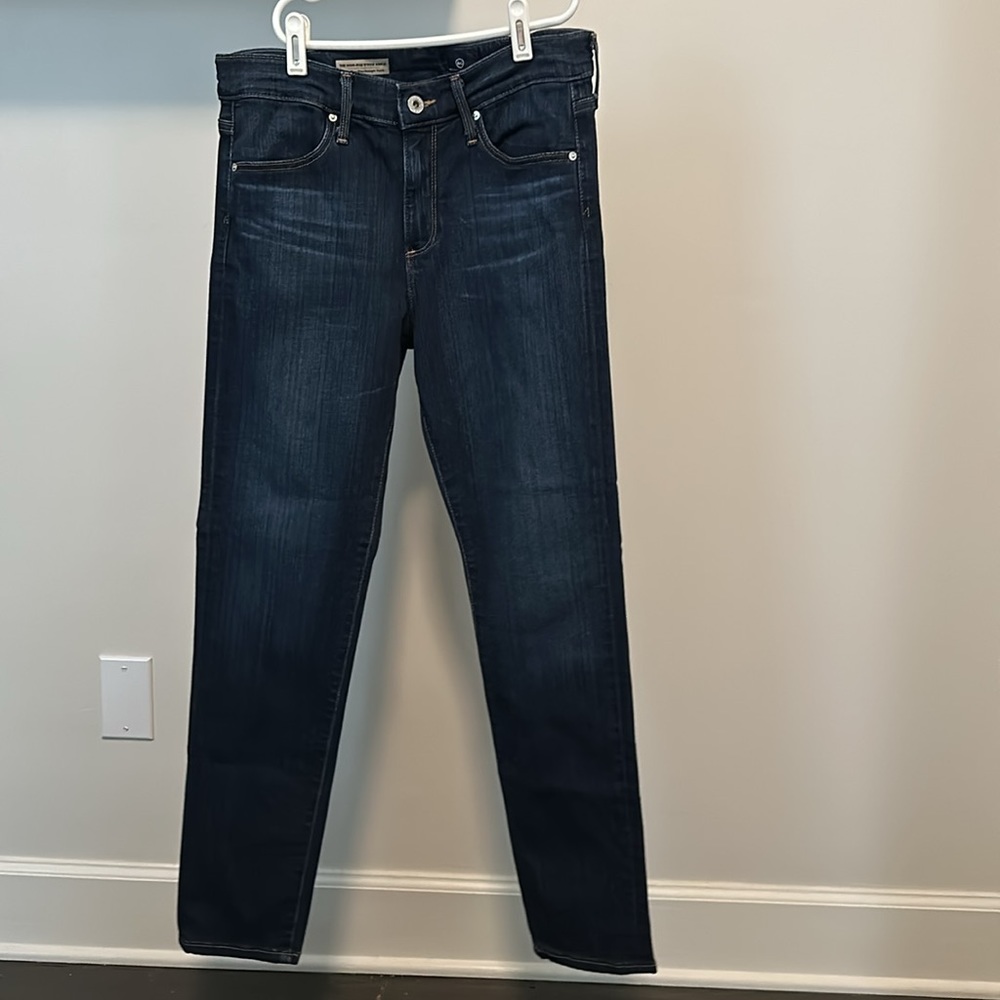 Like New AG High-Rise Slim Straight Ankle